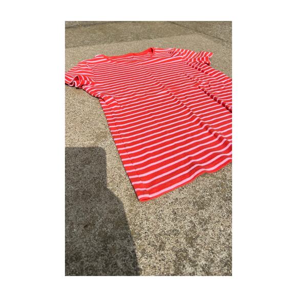 Talbots Blouse Women Size Small Stripe The Talbots Tee Crewneck Short Sleeve Top - Picture 2 of 4